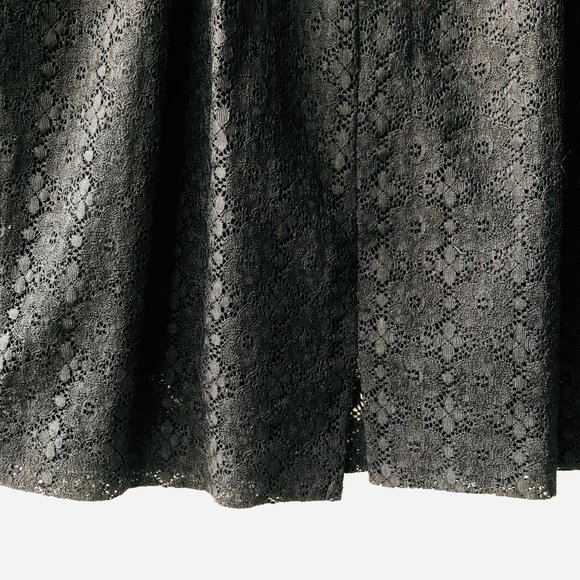 1980s Jacob Black Cocktail Lace Dress, Size 4 - Picture 8 of 11